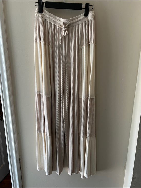 POL Pants - Women's Cream & Beige Wide-Leg Pull-On Pants
